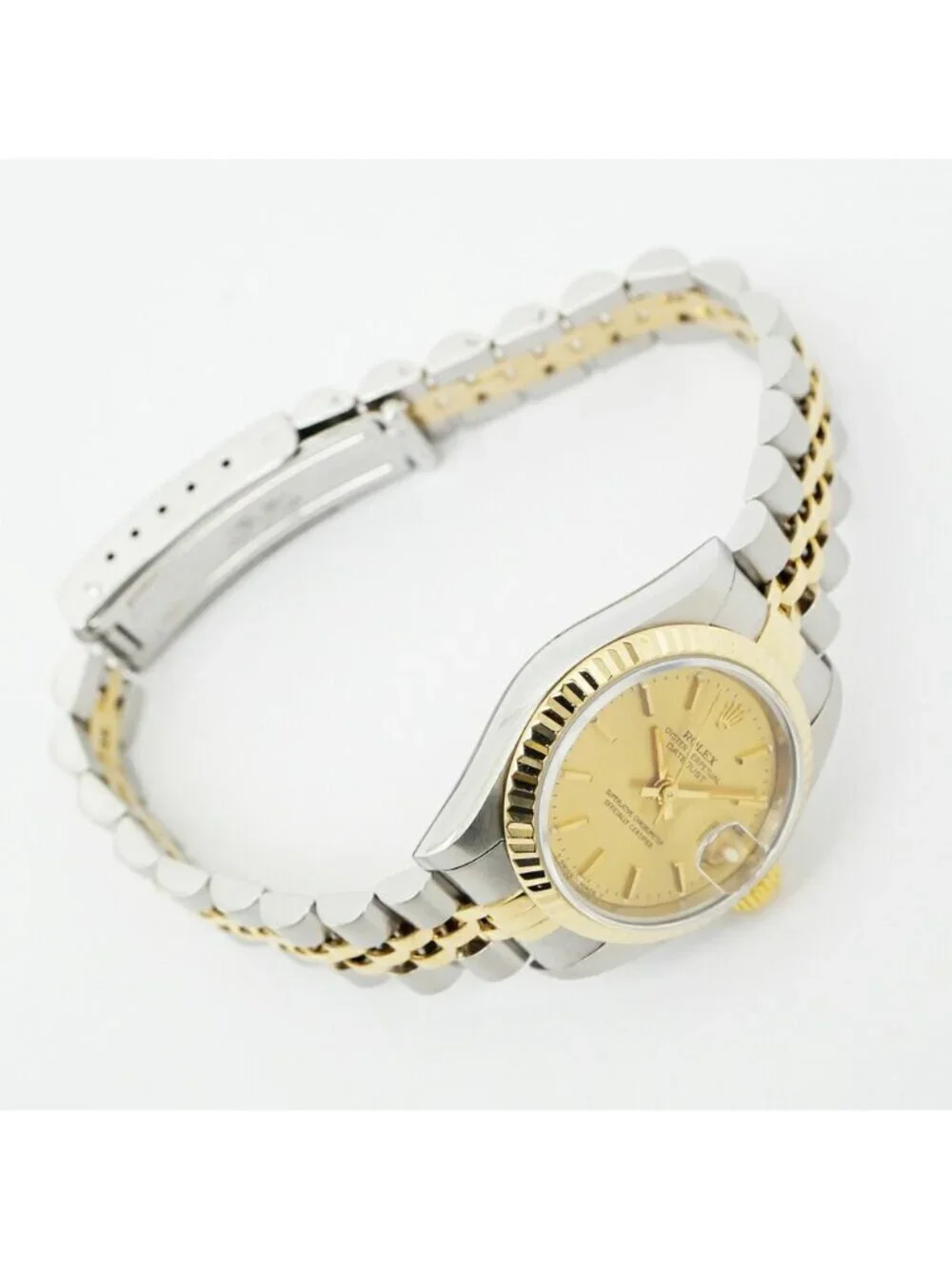 Rolex Datejust Champagne Dial No YG SS Watch Automatic Winding OH Polished